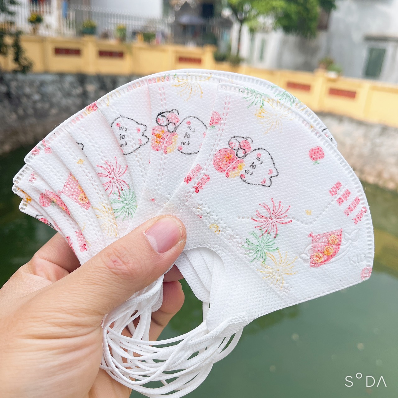 Thùng 100 CHIẾC Khẩu Trang 5D Kids Mask Trẻ Em Duy Quân Loại kháng khuẩn