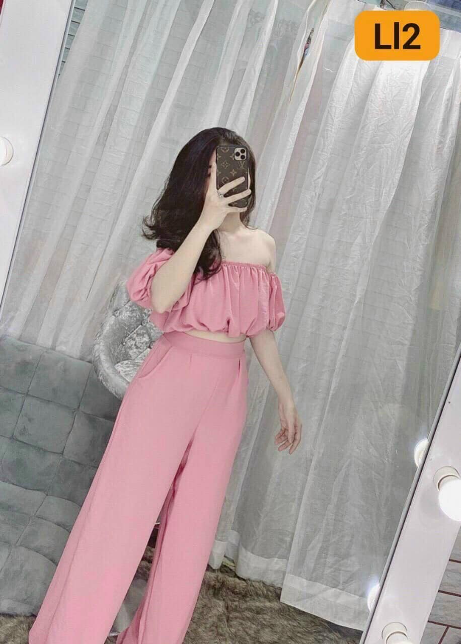 SÉT VOAN TRỄ VAI QUẦN SUÔNG SIÊU DỄ THƯƠNG