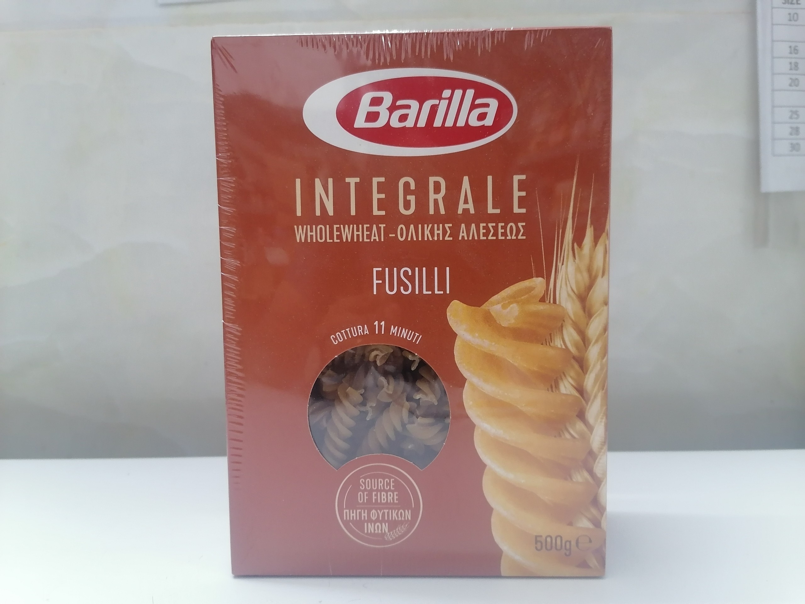 Hộp 500g - FUSILLI NUI XOẮN NGUYÊN CÁM Italia BARILLA Whole Wheat Fusilli