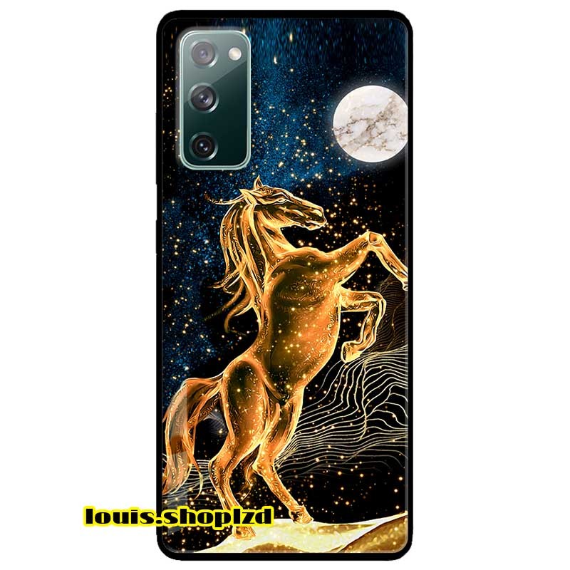 Ốp lưng dành cho samsung s20 fe mẫu chú ngựa vàng