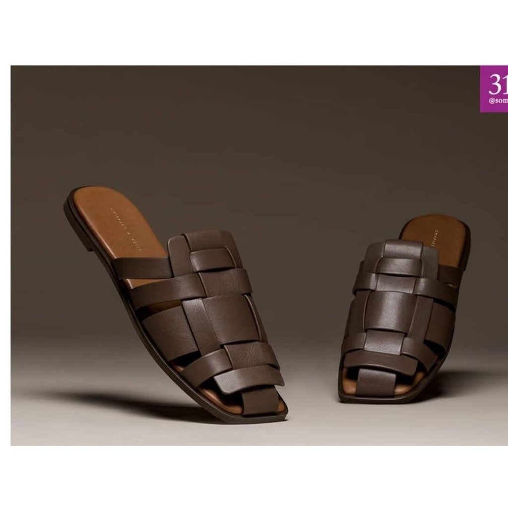(có sẵn) Sục mule đan dây dép hè thời trang, sục rọ