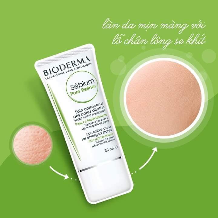 KEM DƯỠNG SE KHÍT LỖ CHÂN LÔNG PORE REFINER BIODERMA - CẠ CỨNG CHO NÀNG LỖ CHÂN LÔNG TO, NHIỀU DẦU THỪA