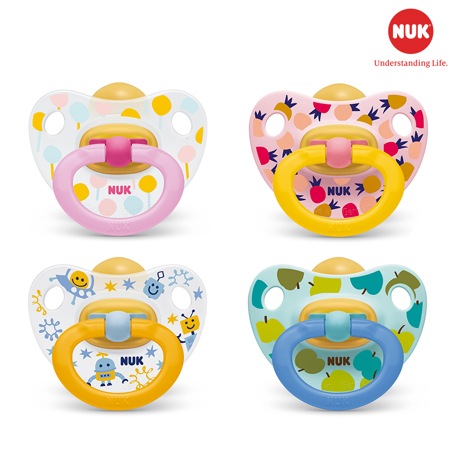 Bộ 2 ti giả nuk classic cao su chính hãng