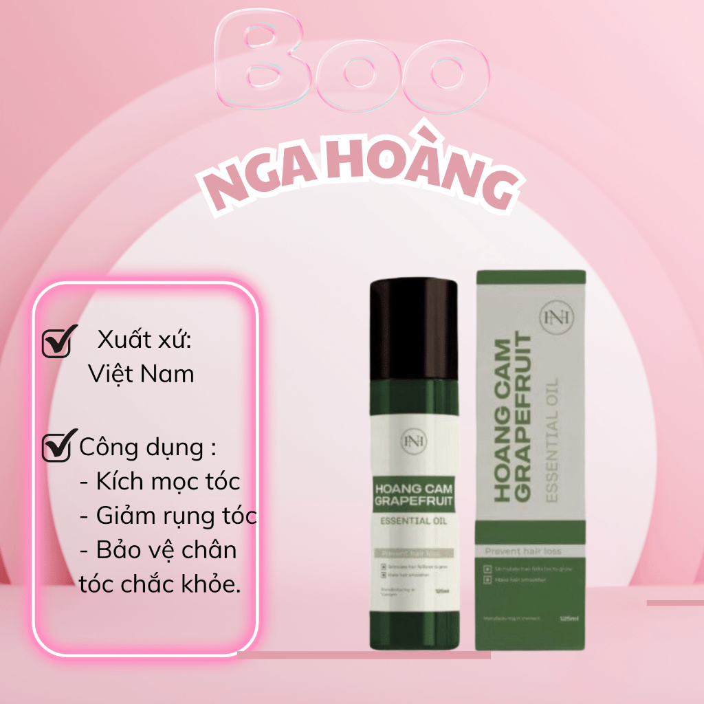 Xịt hỗ trợ mọc tóc tinh dầu bưởi hoàng cầm - 125ml