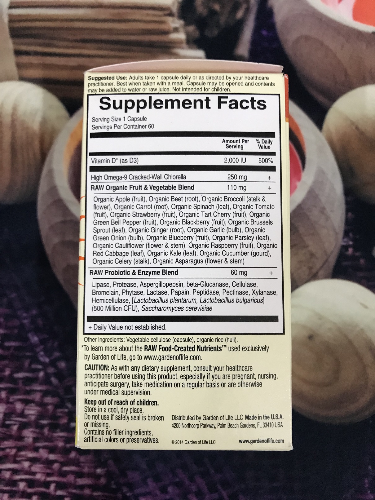 [HCM]VITAMIN D3 TƯƠI VITAMIN CODE GARDEN OF LIFE