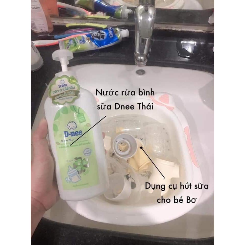 [Mẫu Mới]Nước rửa bình sữa và rau quả Dnee chai
