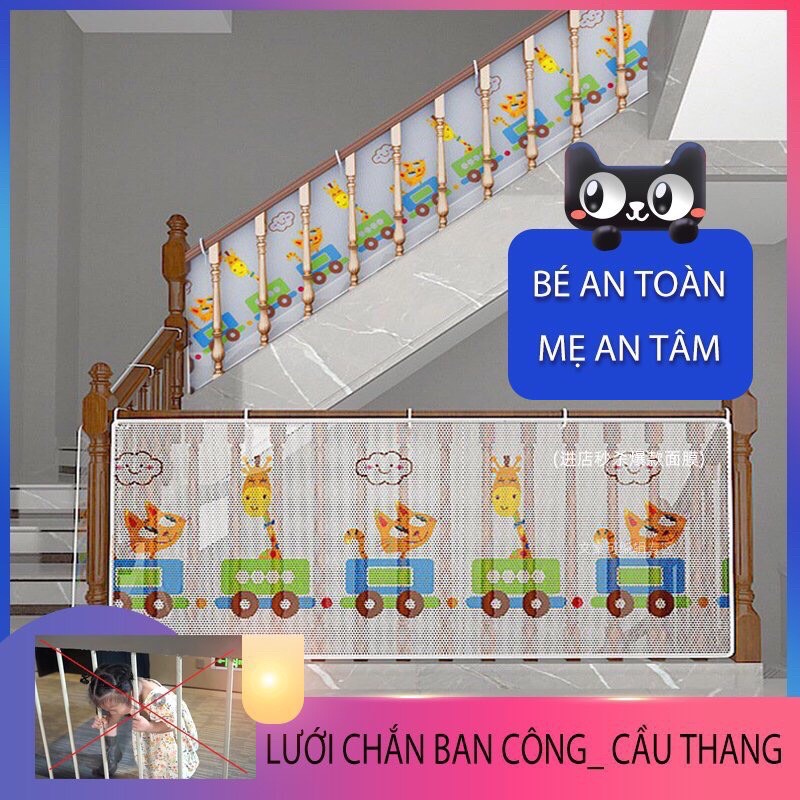 Lưới chắn cầu thang an toàn cho bé yêu