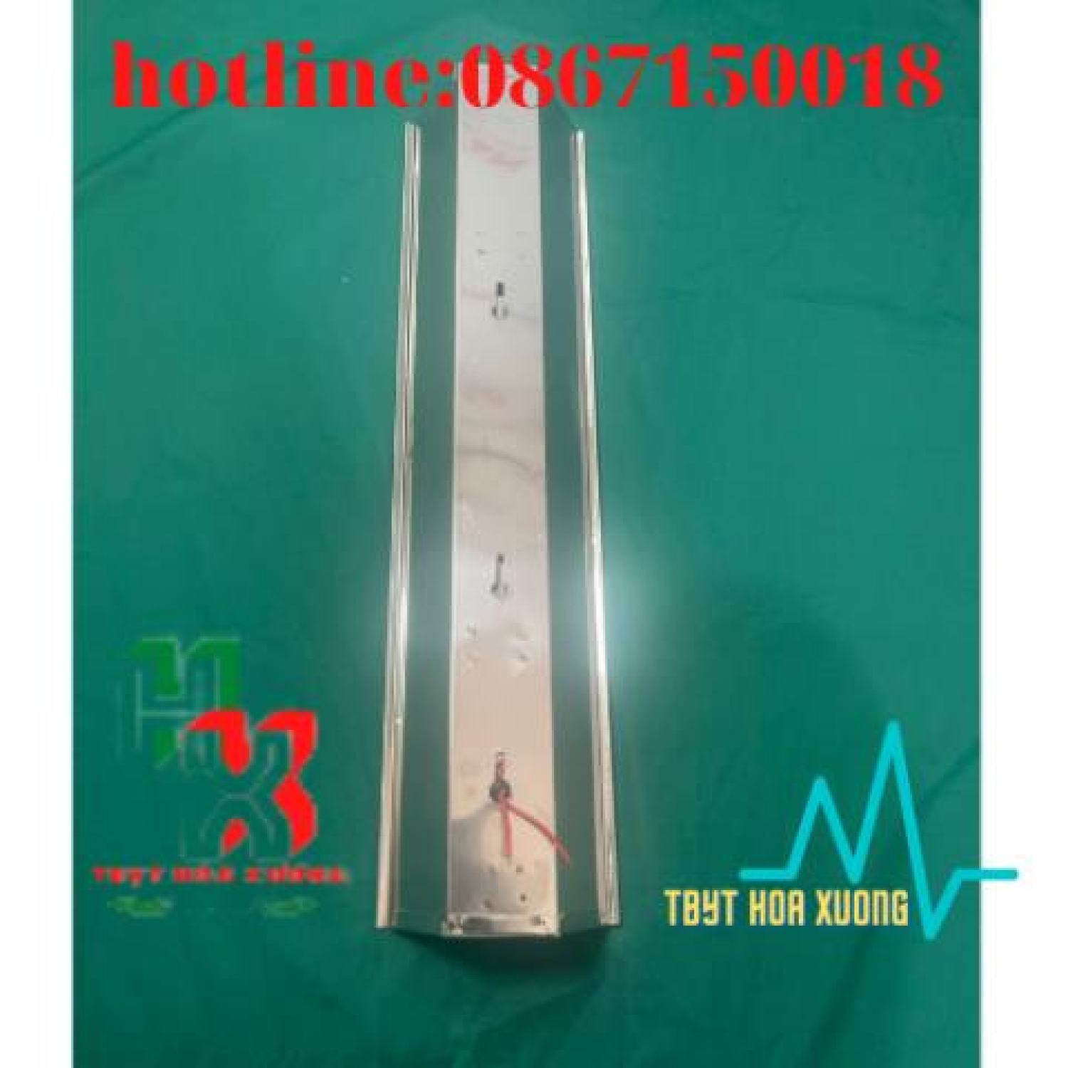 [Com Bo Máng + Bóng UV 45cm ] Đèn Cực Tím Diệt Khuẩn Không Khí - Inox
