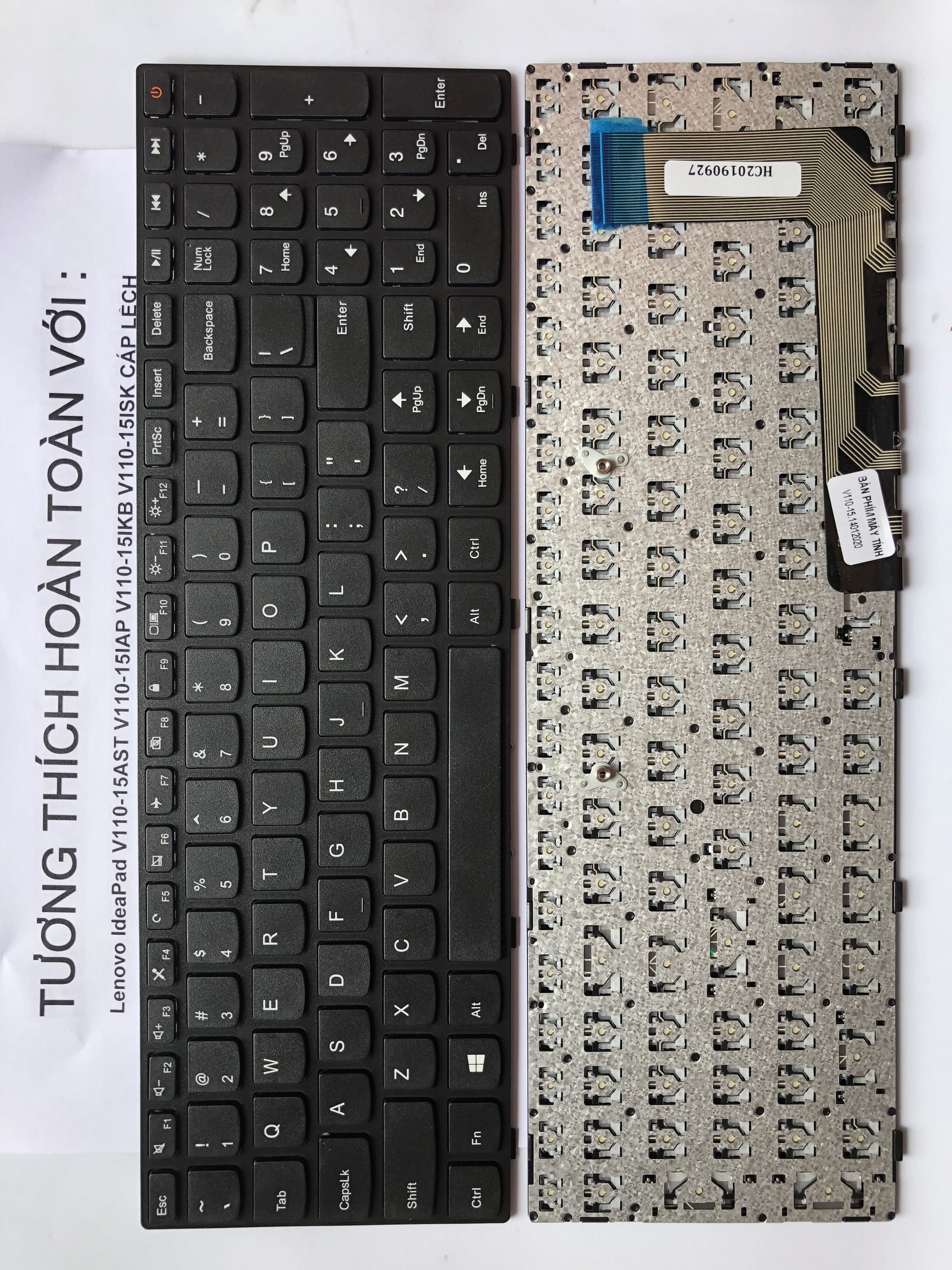 [HCM]Bàn Phím cho Lenovo IdeaPad V110-15AST V110-15IAP V110-15IKP V110-15ISK v110-15 CÁP LỆCH Bảo Hành 12 Tháng Toàn Quốc