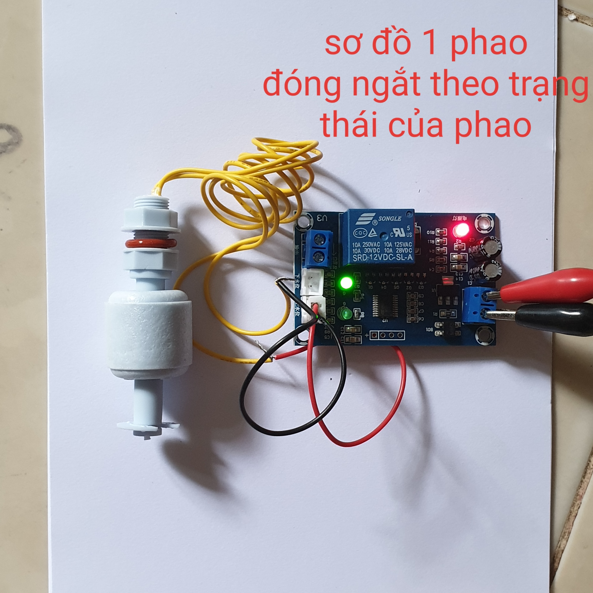 Mạch điều khiển mực nước bơm cấp nước tự động - bơm chống ngập