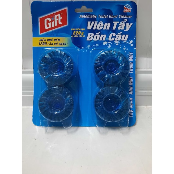 Viên thả bồn cầu Gift  vỉ 4 viên