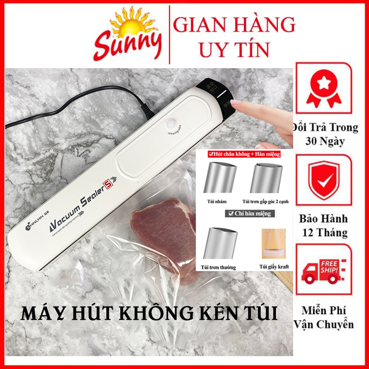 Máy hút chân không thực phẩm không kén túi bảo quản thực phẩm cao cấp Vacuum Sealer S bản nâng cấp tự hàn miệng túi