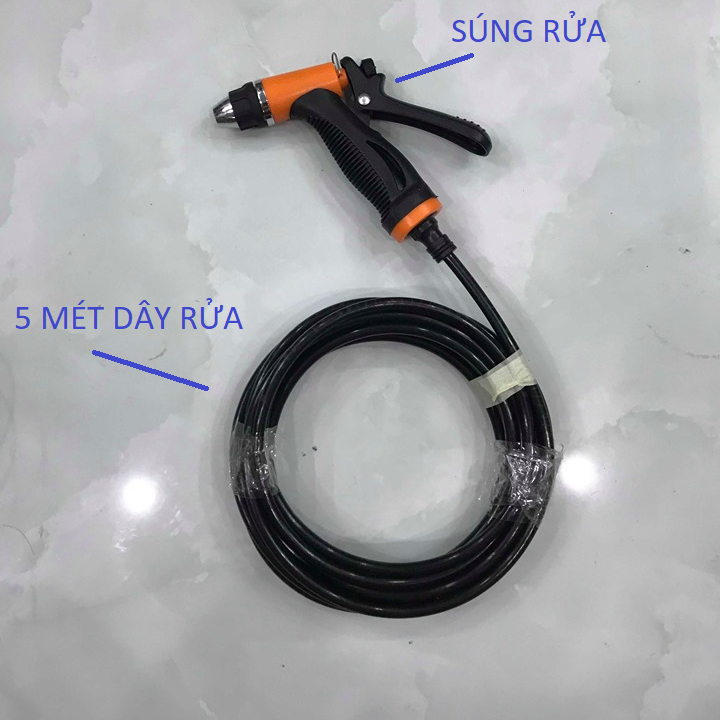 [HCM]máy bơm tăng áp rửa xe mini 12V