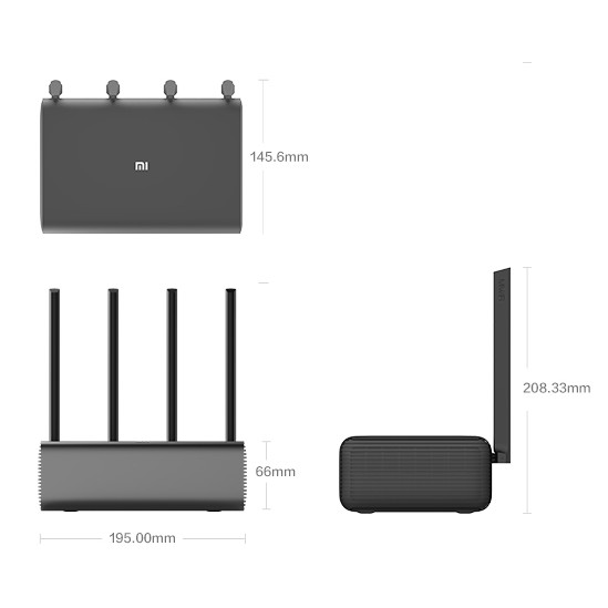 Bộ phát wifi router 4 râu XIAOMI Router Pro