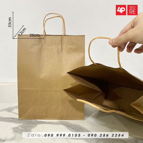 10 TÚI KRAFT 120GSM - NHIỀU SIZE