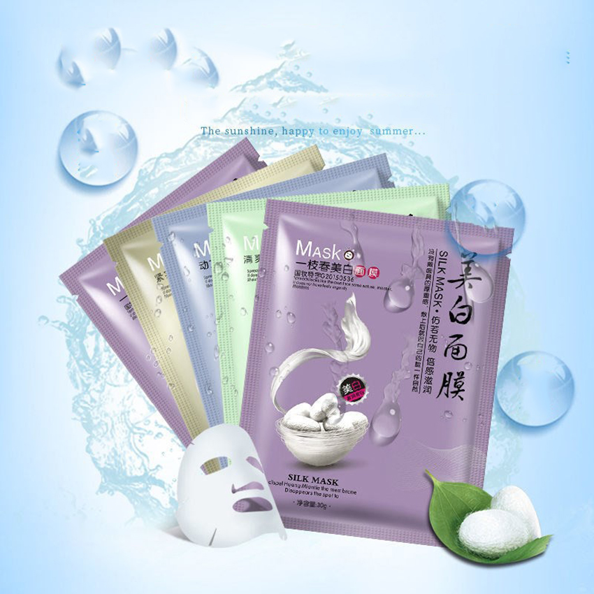 Mặt nạ tơ tằm thải độc dưỡng da trắng hồng Lady Gift