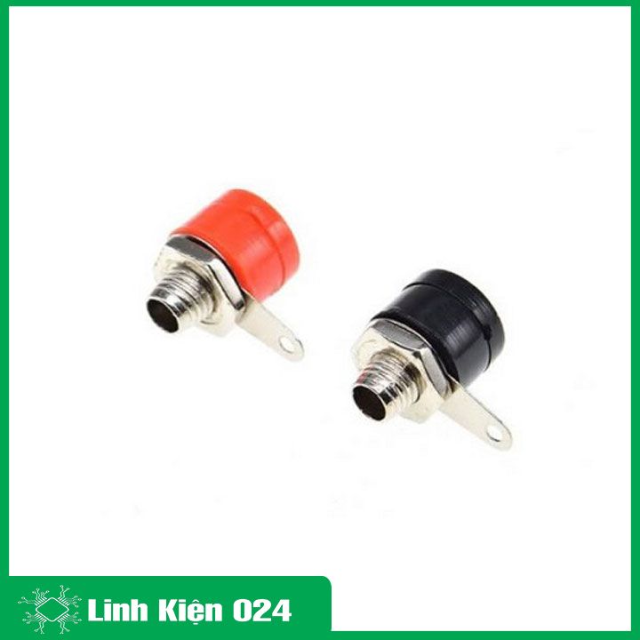 Jack nối JS90 ngắn hai màu đỏ đen