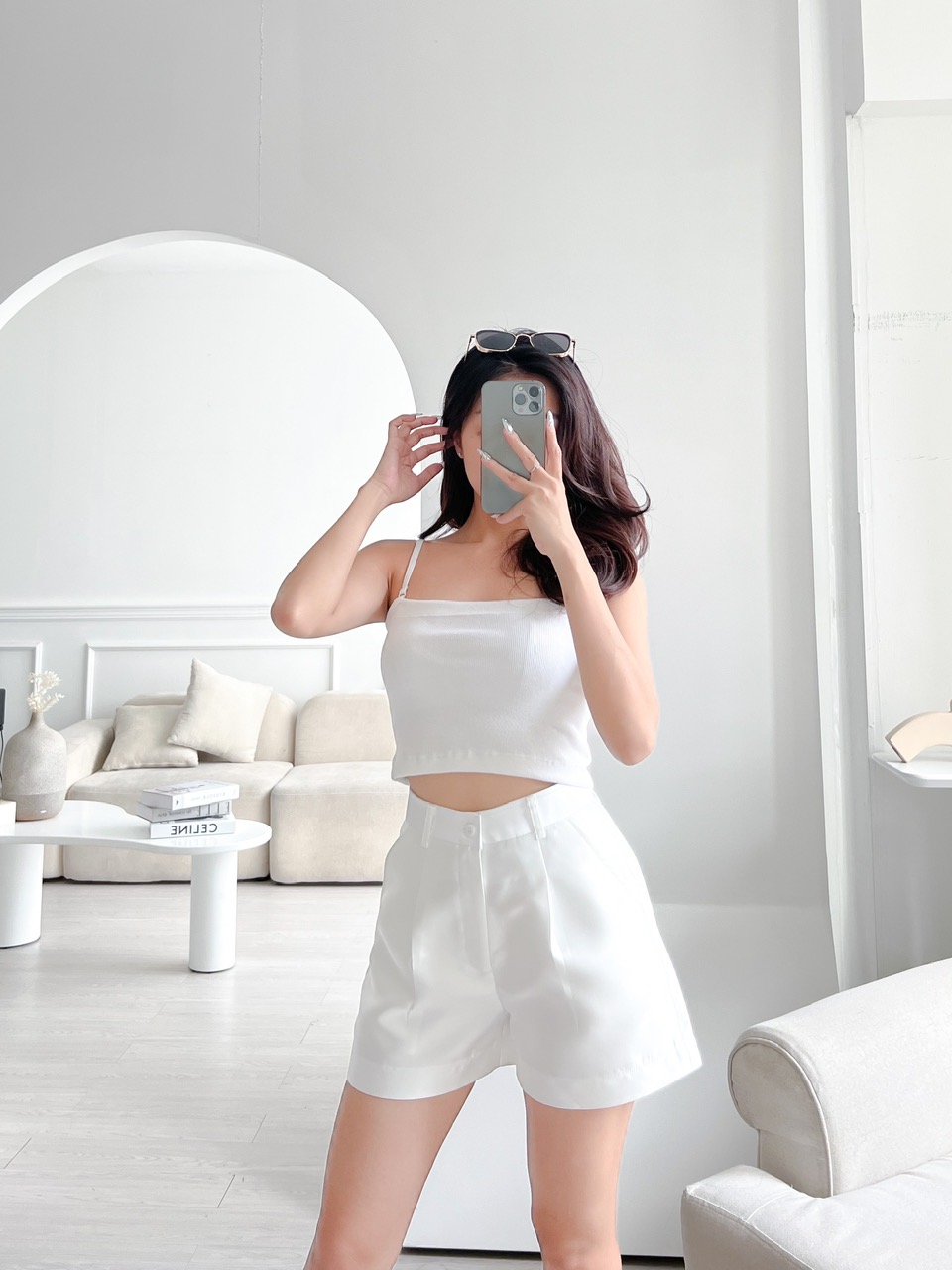 Áo thun croptop hai dây basic reverclothings camisole top