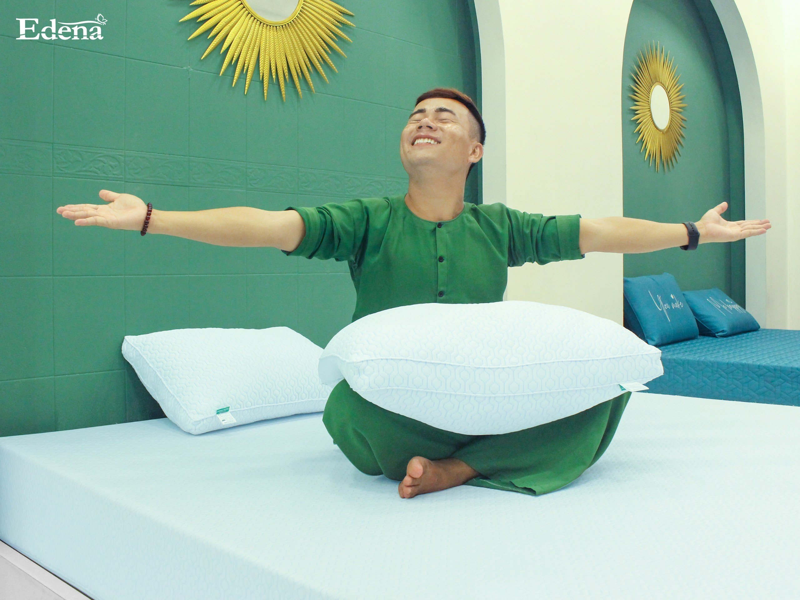 Nệm foam Edena Coolena-Bảo hành 5 năm-Êm ái - Mát Lạnh.