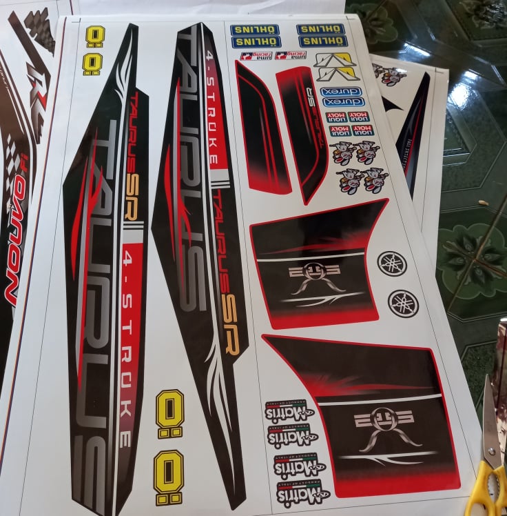 Tem rời taurus SR đỏ đen