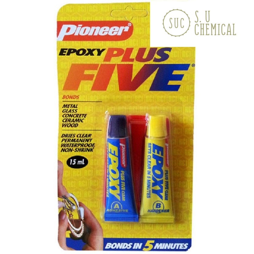 Keo dán A và B trong suốt Epoxy Plus Five (15ml)