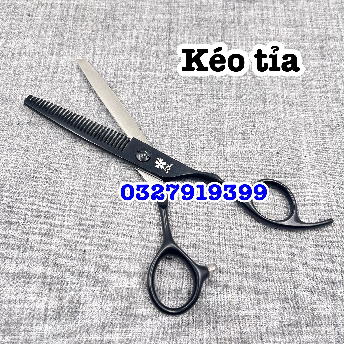 SAKURA đen Kéo Cắt Tóc Cao Cấp Nhật Bản 6.0 inch Hồng Thép S440C Độ Cứng Trên 62HRC Lưỡi Sắc Bén Chất Lượng Tuyệt Vời