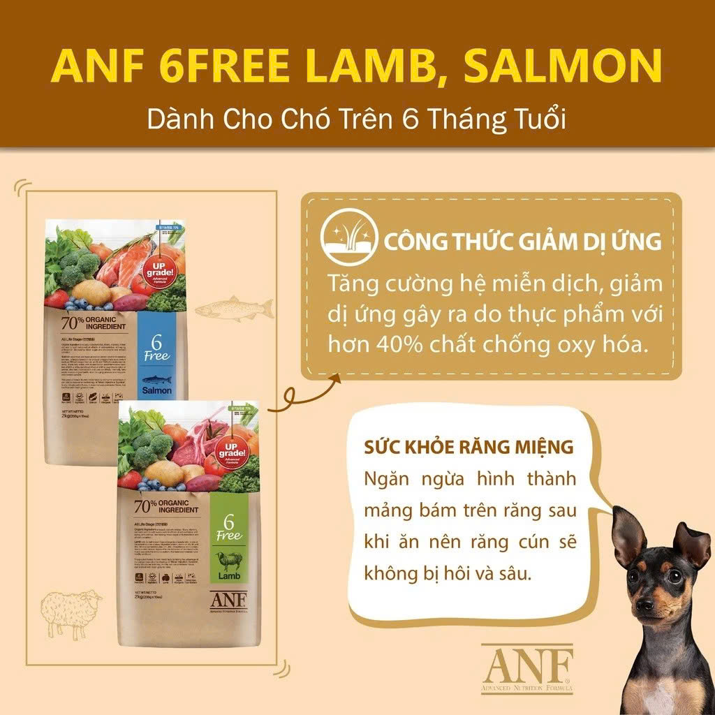 Flame [5.6kg] ANF 6free-organic dog seed food grade trout + white fish