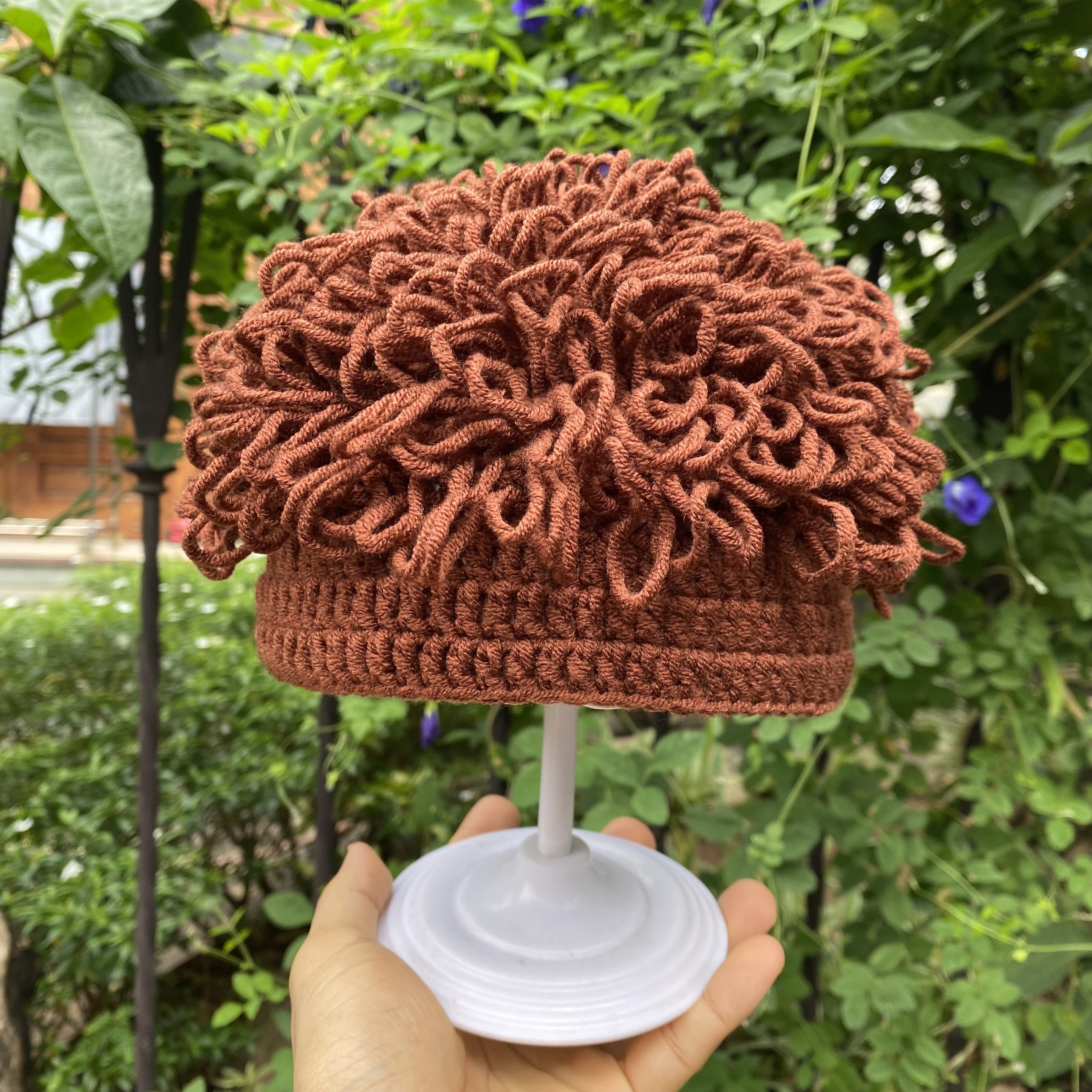 Nón Len Tóc Xù Phong Cách Hàn Quốc Cho Bé Cực Cool