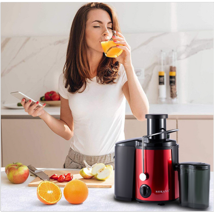 Máy ép chậm trái cây cho gia đình sokany sk-4001, máy ép trái cây, hoa quả , rau củ ép kiệt bã , giữ nguyên chất dinh dưỡng. bh 12 tháng.