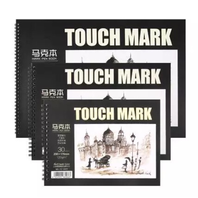 Combo 3 quyển sổ vẽ cho bút Touch mark ( CB-Shop)