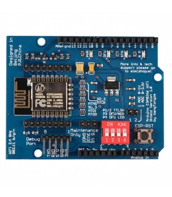 Shield Arduino UNO R3 / Mega ESP8266 Wifi ESP-12E (mở rộng chân, giao tiếp wifi)