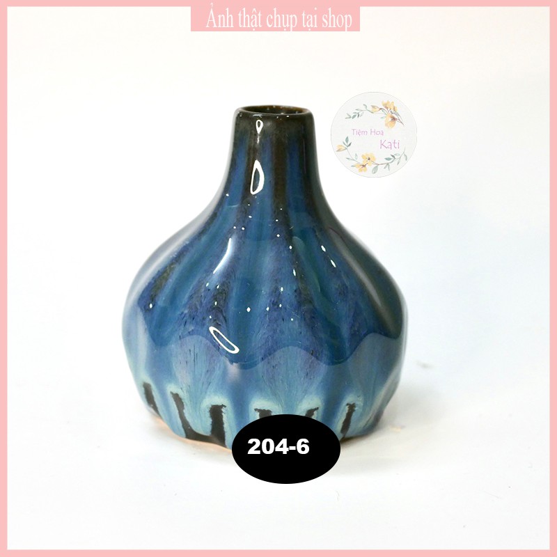BÌNH GỐM - Lọ gốm trang trí - decor - bát tràng- [204]