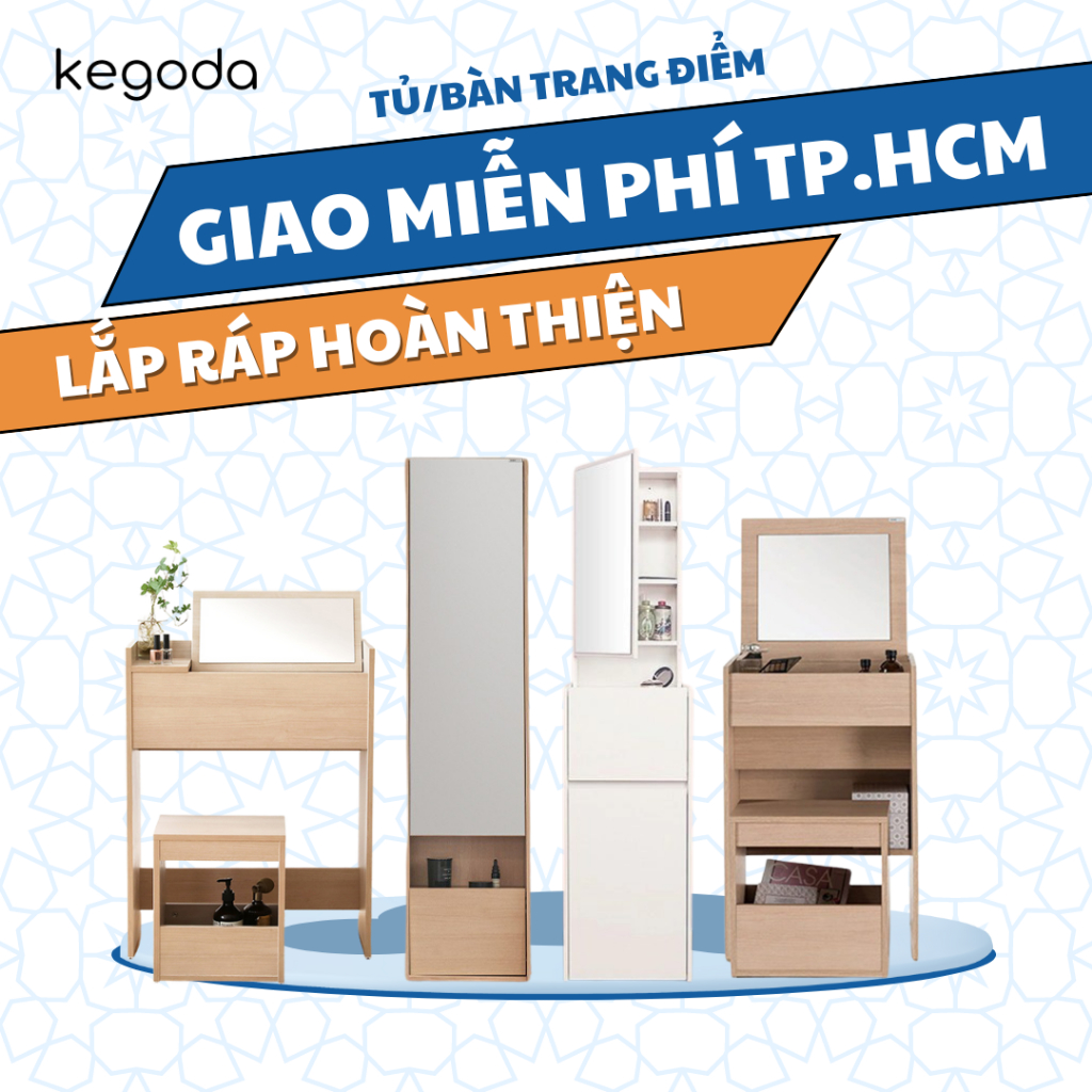 [Sản phẩm hoàn thiện] 4 Mẫu Tủ Bàn Phấn Trang Điểm Decor Có Gương Soi Đơn Giản Mà Đẹp KEGODA