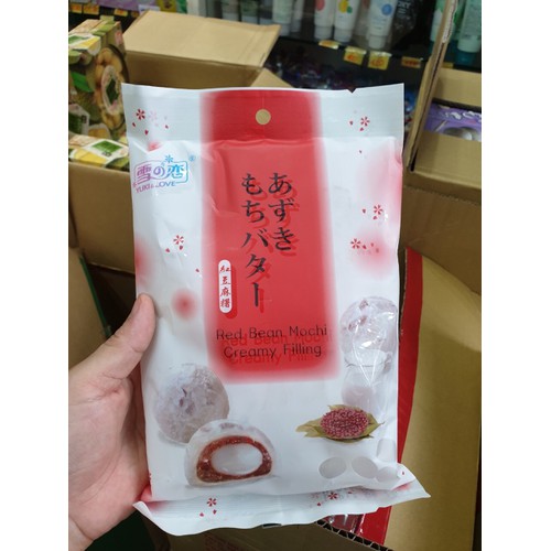 Bánh Mochi Yuki & Love vị Đậu đỏ nhân kem gói 120gr