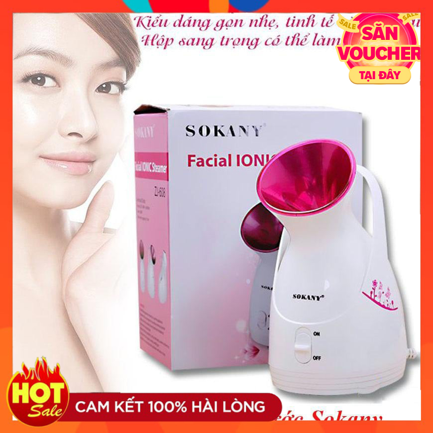 Máy xông hơi mặt - có chức năng hẹn giờ , cấp ẩm cho làn da - công nghệ ion với kích cỡ năng