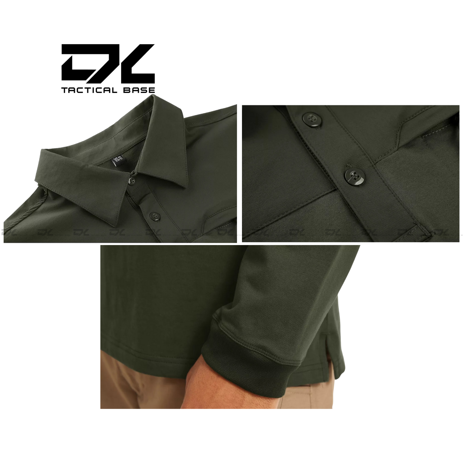Áo polo tay dài TACTICAL DX Tactic Base