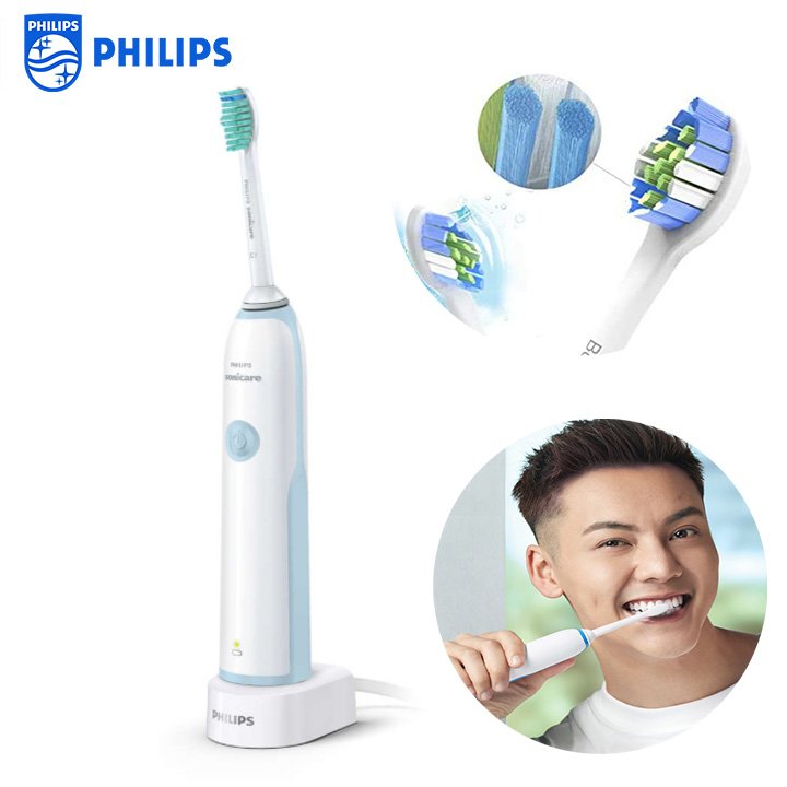 Bàn chải đánh răng điện thương hiệu cao cấp philips hx3216 - hàng nhập khẩu chính hãng
