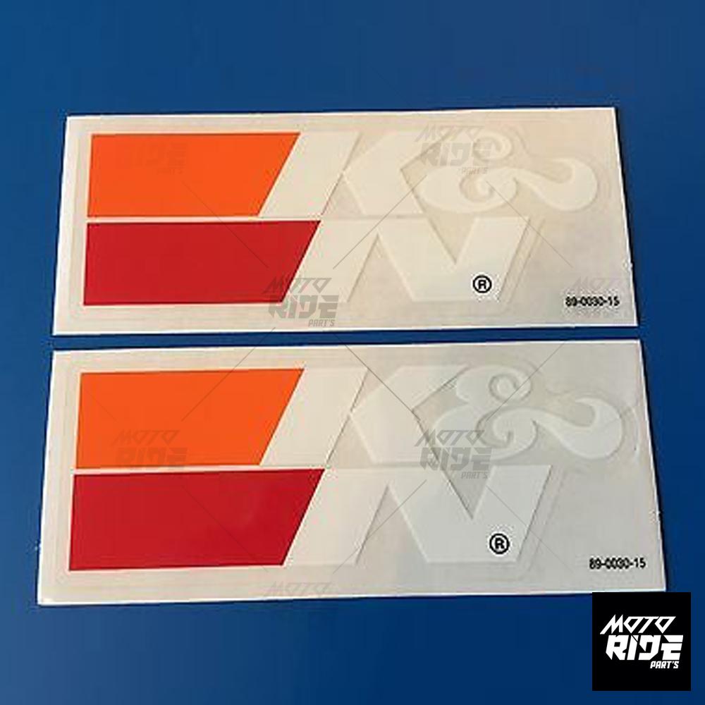K&N STICKER BỘ 5 TEM K&N TRẮNG