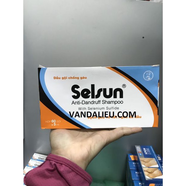 SẢN PHẨM SELSUN ANTI- DANDRUFF SHAMPOO WITH SELENIUM SULFIDE (  60 GÓI X 5ML )