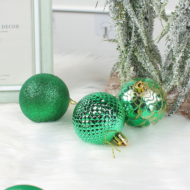 quả châu trang trí noel 6cm MẪU E21 TÁCH LẺ