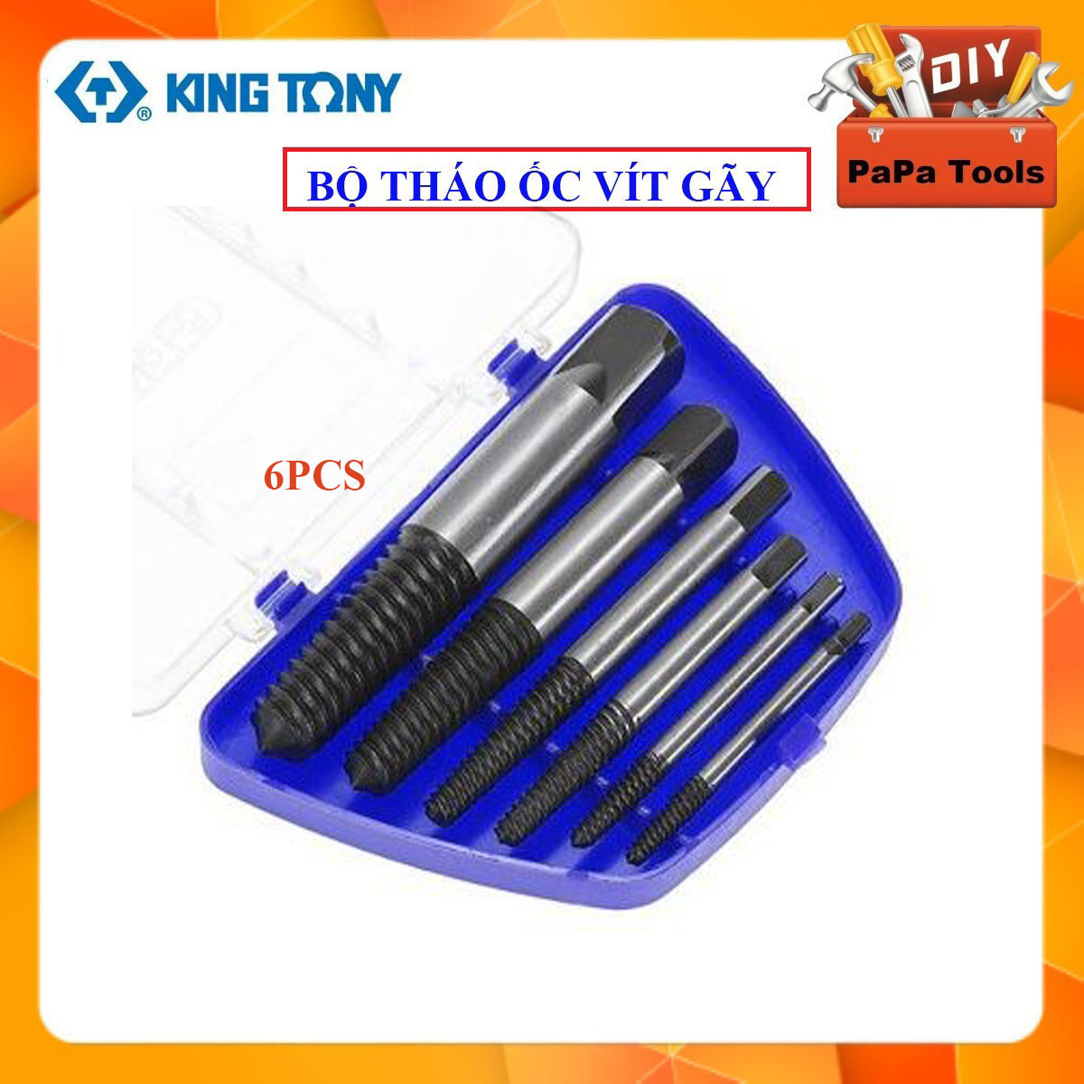 Bộ Mũi Vít Tháo Mở Bu Lông Ốc Vít Gãy Hỏng Chuyên Dụng, Bộ lấy ốc gãy, vặn vít gãy tháo ốc gãy lấy vít gãy- có thể kết hợp với tay taro tự động để tháo ốc gãy hoặc sửa đường ống nước