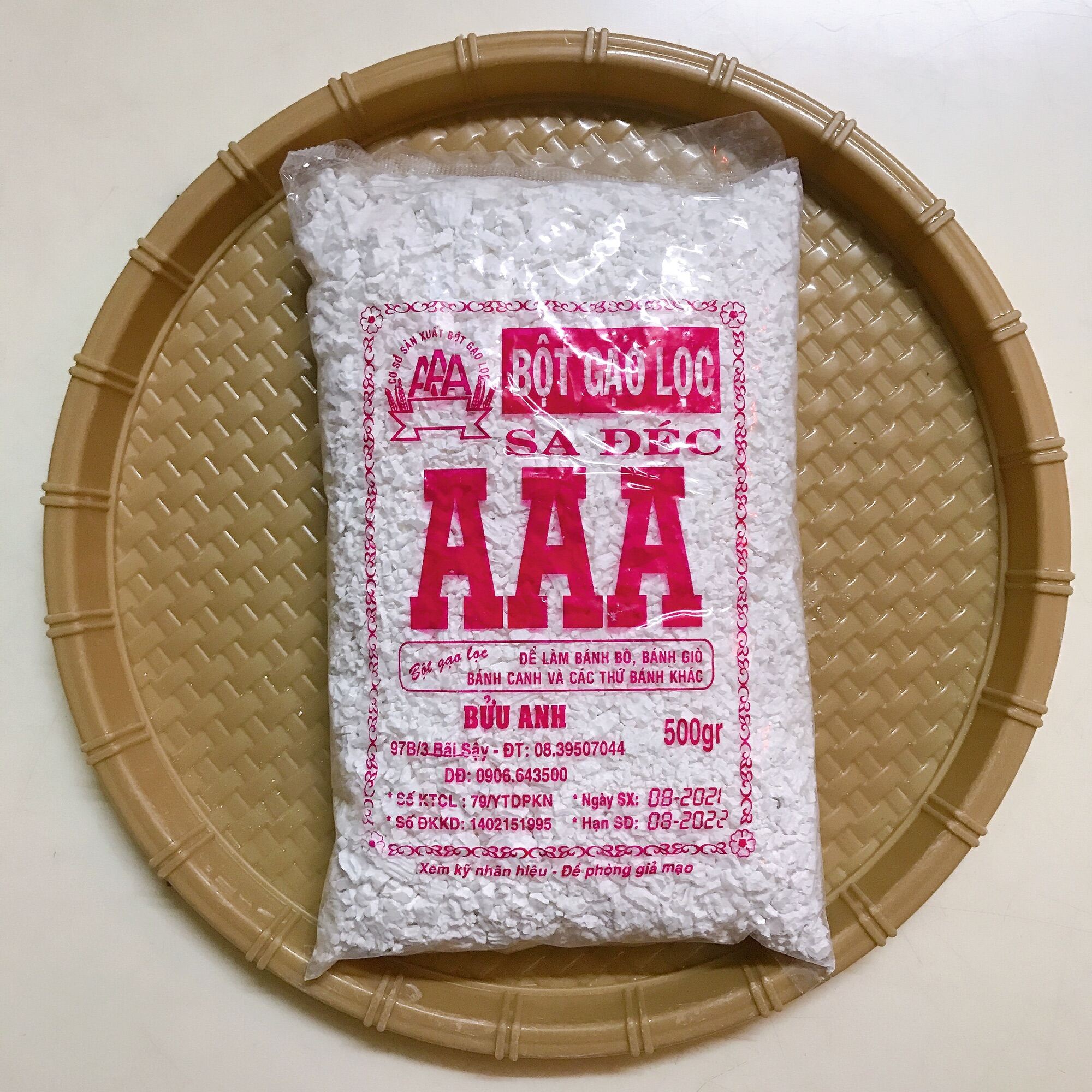 Bột gạo lọc Sa Đéc hiệu AAA gói 500g