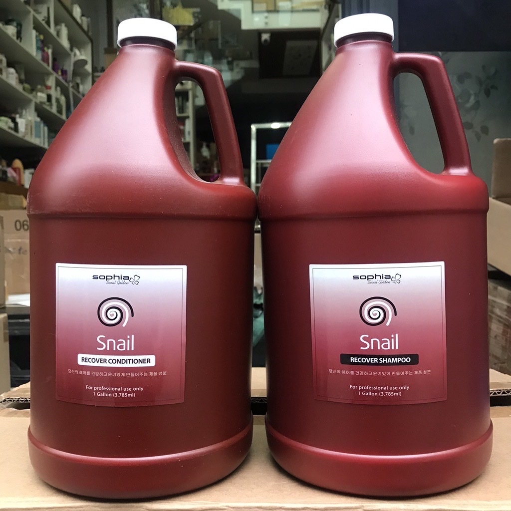 Dầu gội - xả phục hồi tóc snail sophia professional 3785mlx2