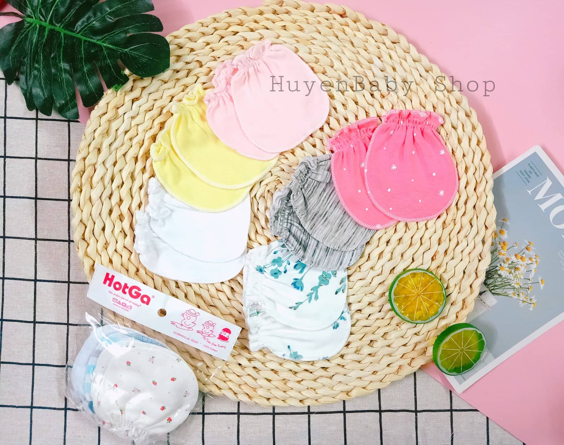 Combo 3 đôi bao tay Hotga cho bé sơ sinh