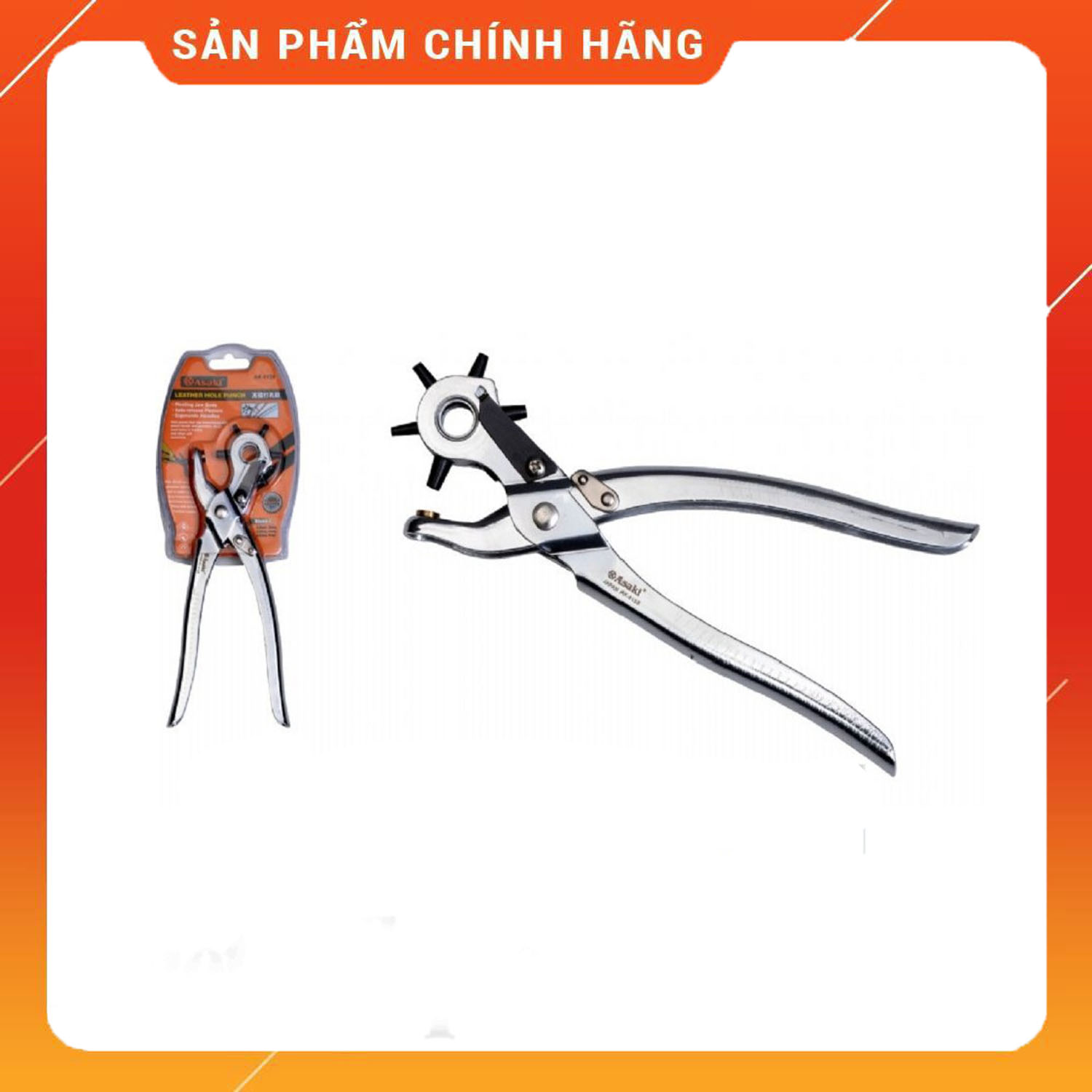 Kìm bấm lỗ dây lưng asaki ak-8158