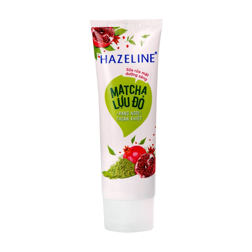Sữa Rửa Mặt Hazeline Sáng Da - Lưu Đỏ Macha 100G