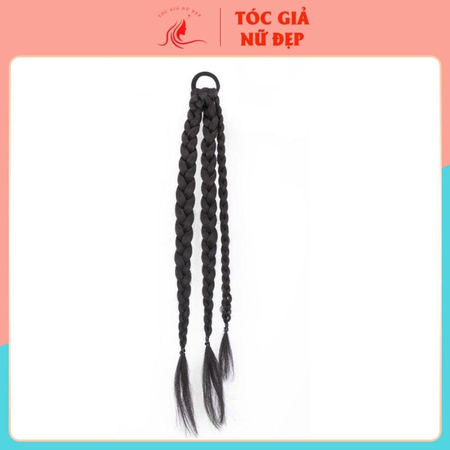 Tóc giả dây cột tóc thắt rít , gồm 3 bện nhỏ