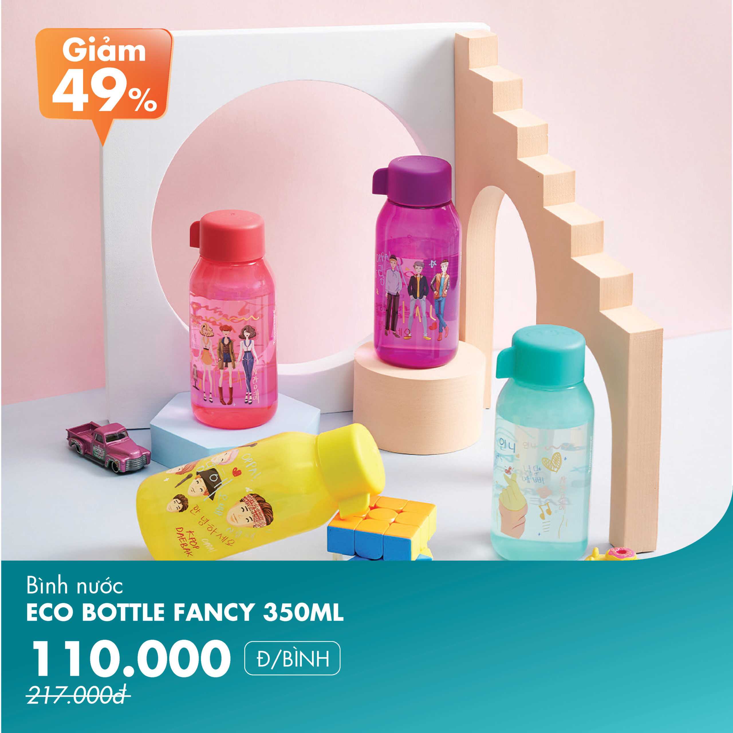 Bình Nước Eco Bottle Fancy 350ML