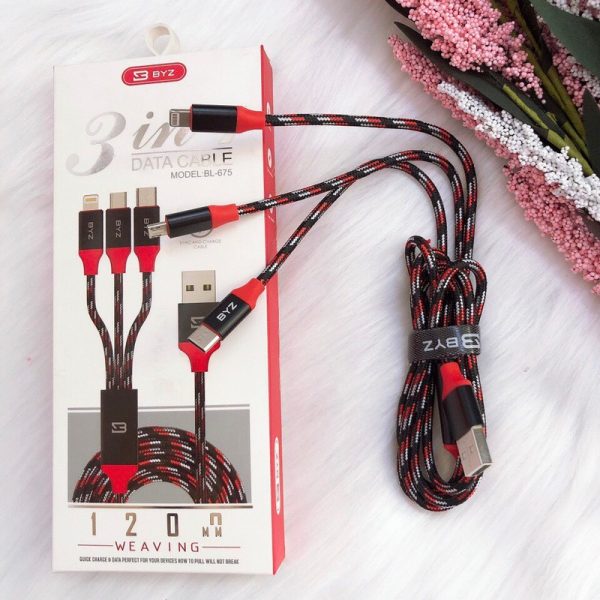 CÁP SẠC 3 ĐẦU BYZ BL-675