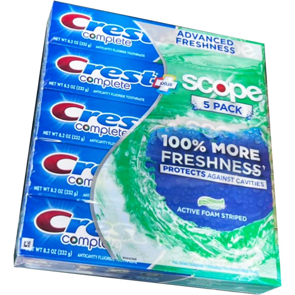 Kem đánh răng Crest Complete Plus Scope Advanced Freshness 232g x5